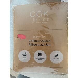 4 Pillow Cases NEW from CGK Linens Ulimited Red Blue Microfiber Retails for $54